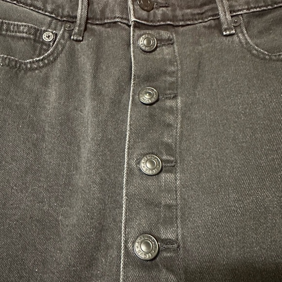 American Eagle Outfitters Black Button-Up Mini Skirt streetwear 90s punk rock 🤘🏼 - Picture 6 of 7